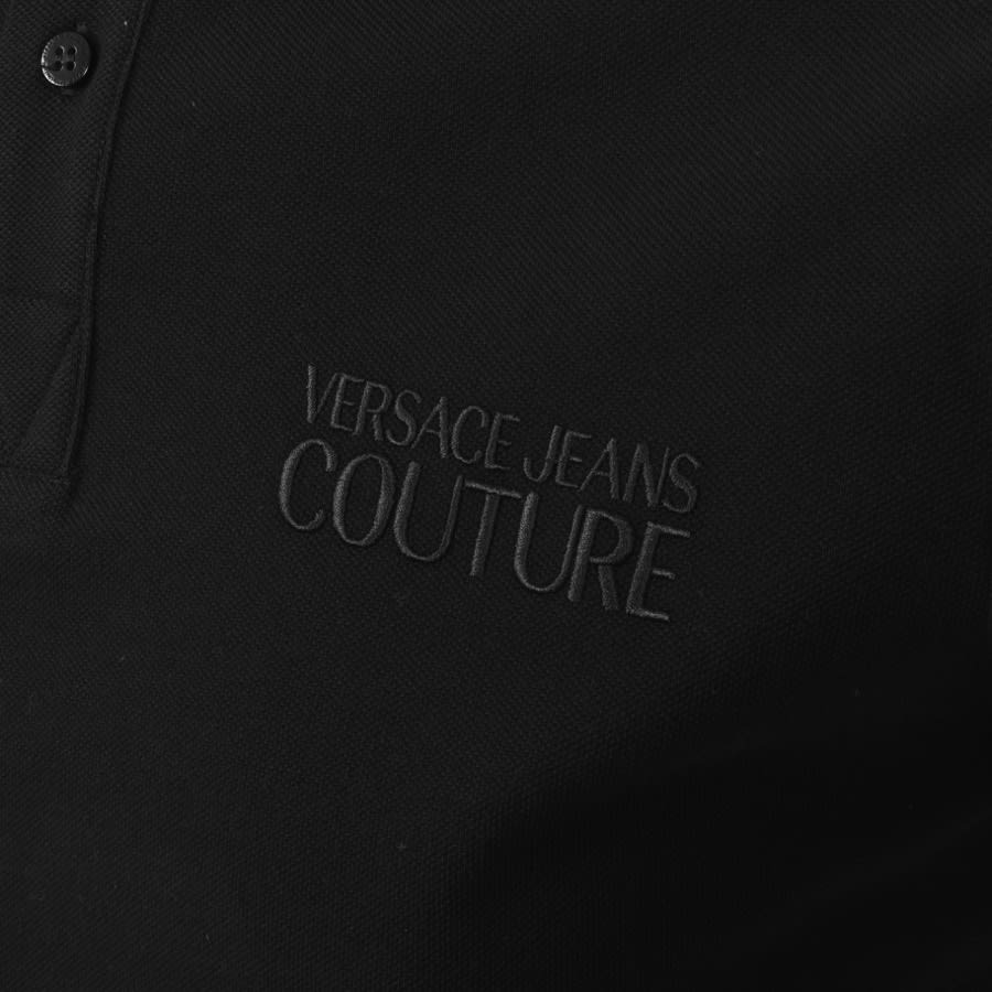 Alternative Image for ProductVersace Jeans Couture Logo Polo T Shirt Black3